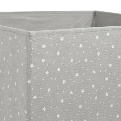 Rangement Enfant|ATMOSPHERA Panier de rangement Etoiles Gris