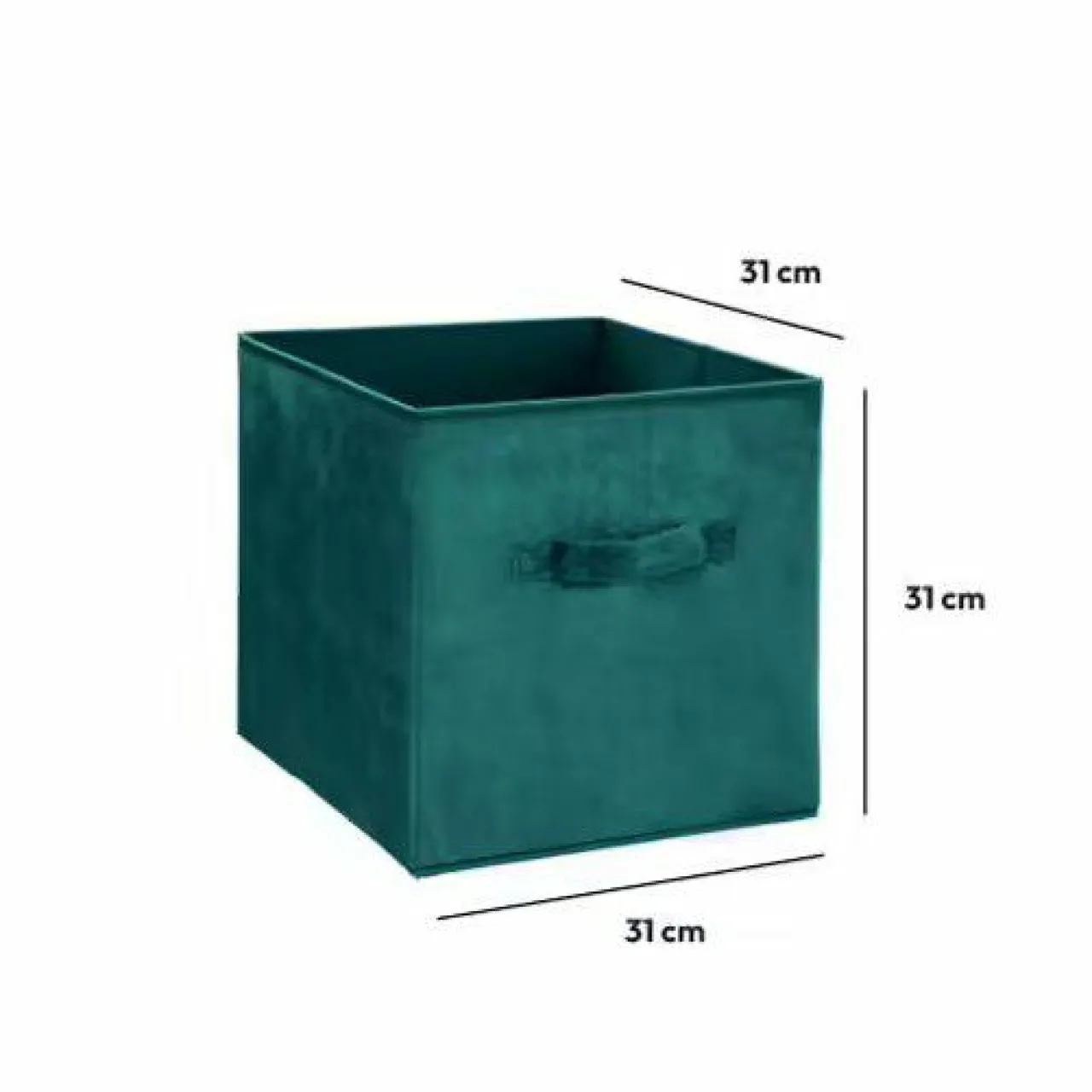 Panier Et Organisateur|ATMOSPHERA Panier de rangement Velouria Bleu canard