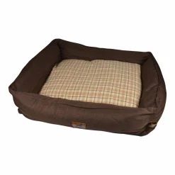 Panier, Coussin Et Plaid|LOVE STORY Panier rectangle pour chat et chien Héritage L75 cm Noisette