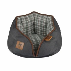 Panier, Coussin Et Plaid|LOVE STORY Panier rond pour chat et chien Heritage D40 cm Gris