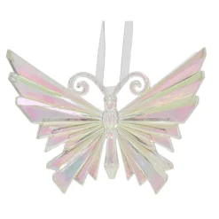 Décoration De Sapin|KAEMINGK Papillon de Noël à suspendre (H11 cm) Ice irisé Transparent
