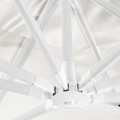 Parasol|MOBELLIA Parasol déporté rectangulaire aluminium (4 x 3 m) Yucatan Blanc