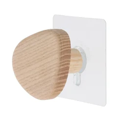 Rangement Salle De Bain|TENDANCE Patère murale adhésive (D6,5 cm) Galet Naturel