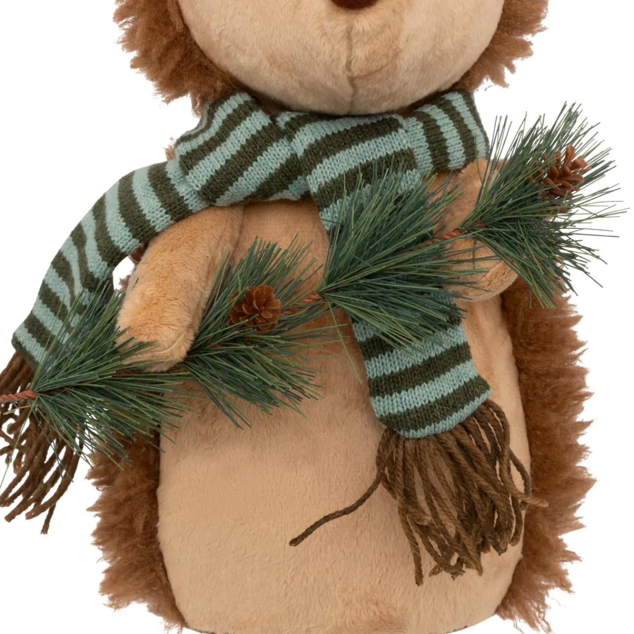 Personnage, Objet Grand Format|Père Noël, Animaux Et Personnage|JJA Peluche jambes téléscopiques (H95 cm) Hérisson de la forêt et vert Beige