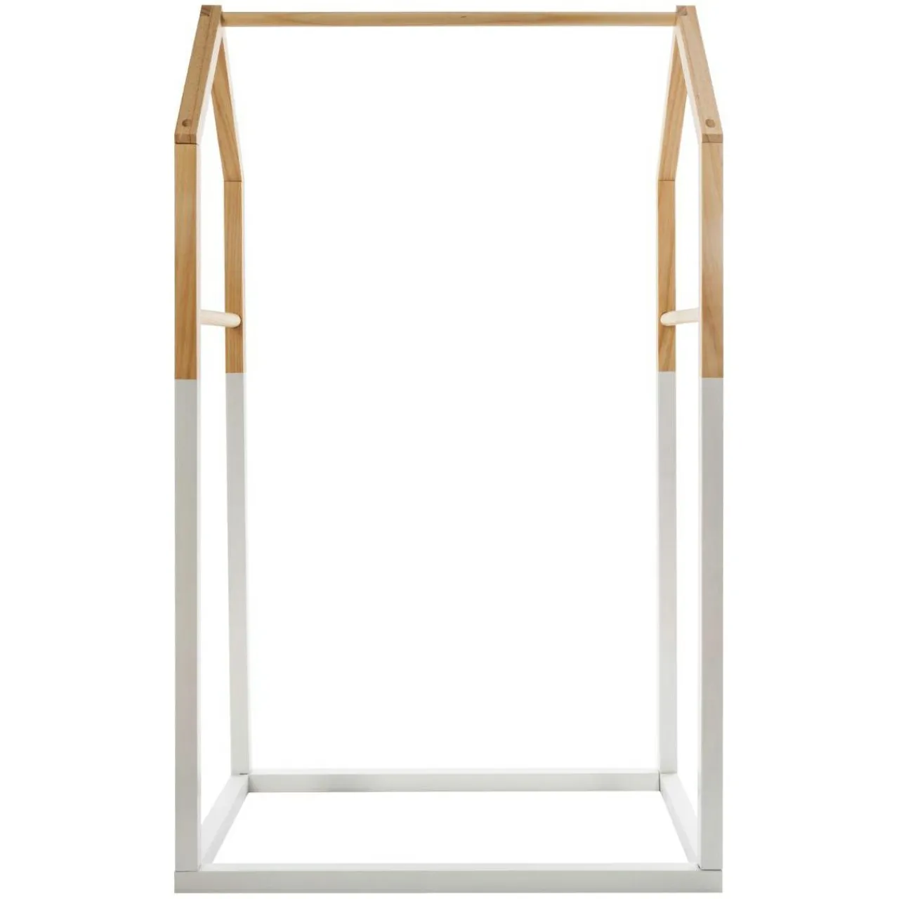 Petit Meuble Enfant|ATMOSPHERA Penderie enfant bois (H100 cm) Maison he Blanc