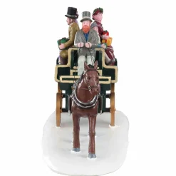Village De Noël Lemax|LEMAX Personnage Calèche
