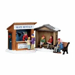 Village De Noël Lemax|LEMAX Personnages Stand de location de patins