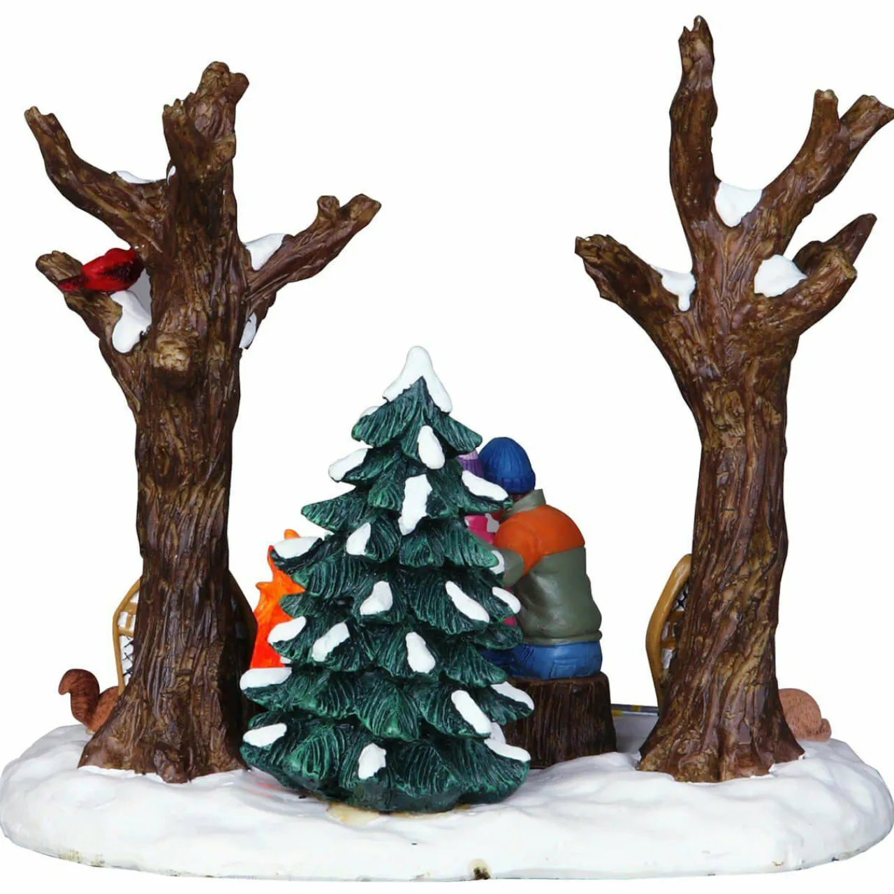 Village De Noël Lemax|LEMAX Personnages Feu de camp après la promenade