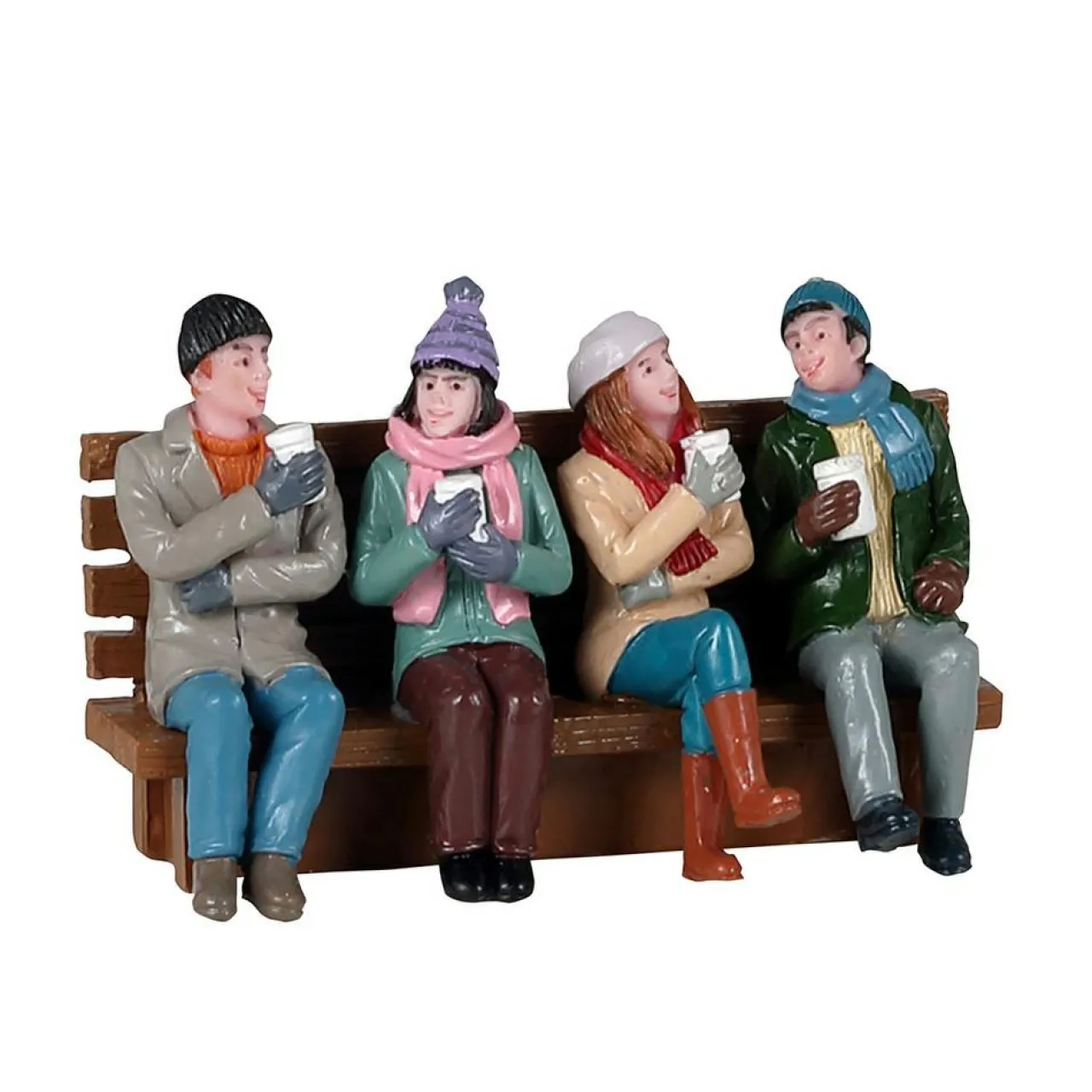 Village De Noël Lemax|LEMAX Personnages Café entre amis