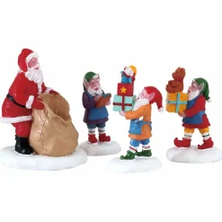 Village De Noël Lemax|LEMAX Personnages En route pour les cadeaux