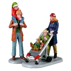 Village De Noël Lemax|LEMAX Personnages Shopping en famille pour les fêtes de fin d'année