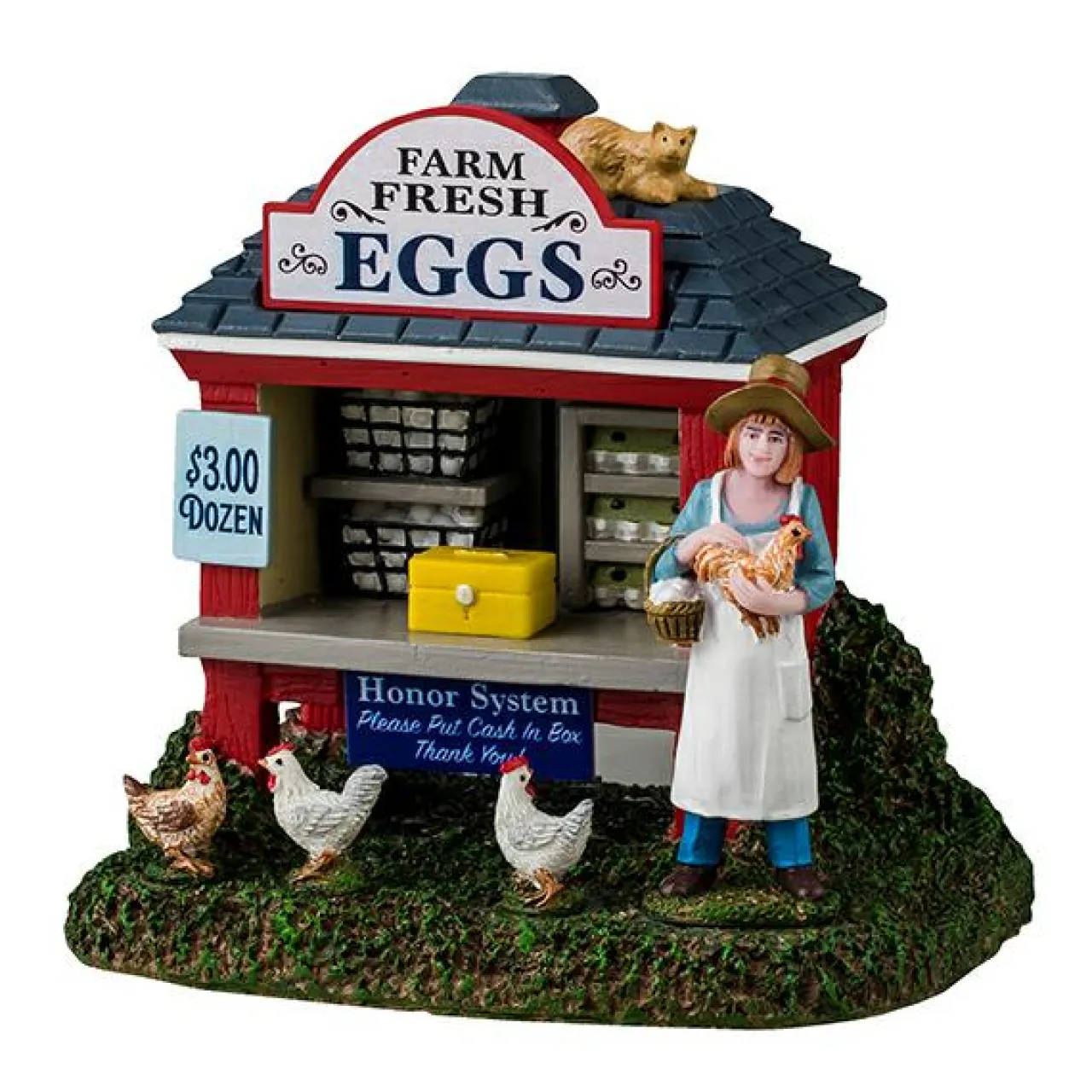 Village De Noël Lemax|LEMAX Personnages Stand d'œufs de poules