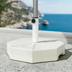 Pied Et Accessoires|MOBELLIA Pied de parasol universel à remplir 28L Blanc