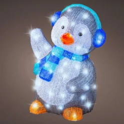 Père Noël, Animaux Et Personnage|Déco Et Objet Lumineux|EMINZA Pingouin lumineux 70 LED (H64 cm) Frizmo Blanc froid