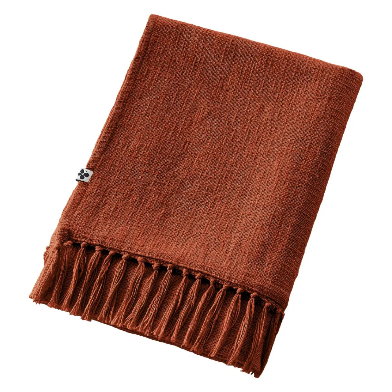 Plaid Et Jeté|L'EFFET PAPILLON Plaid coton (130 x 160 cm) Sixtine Terracotta