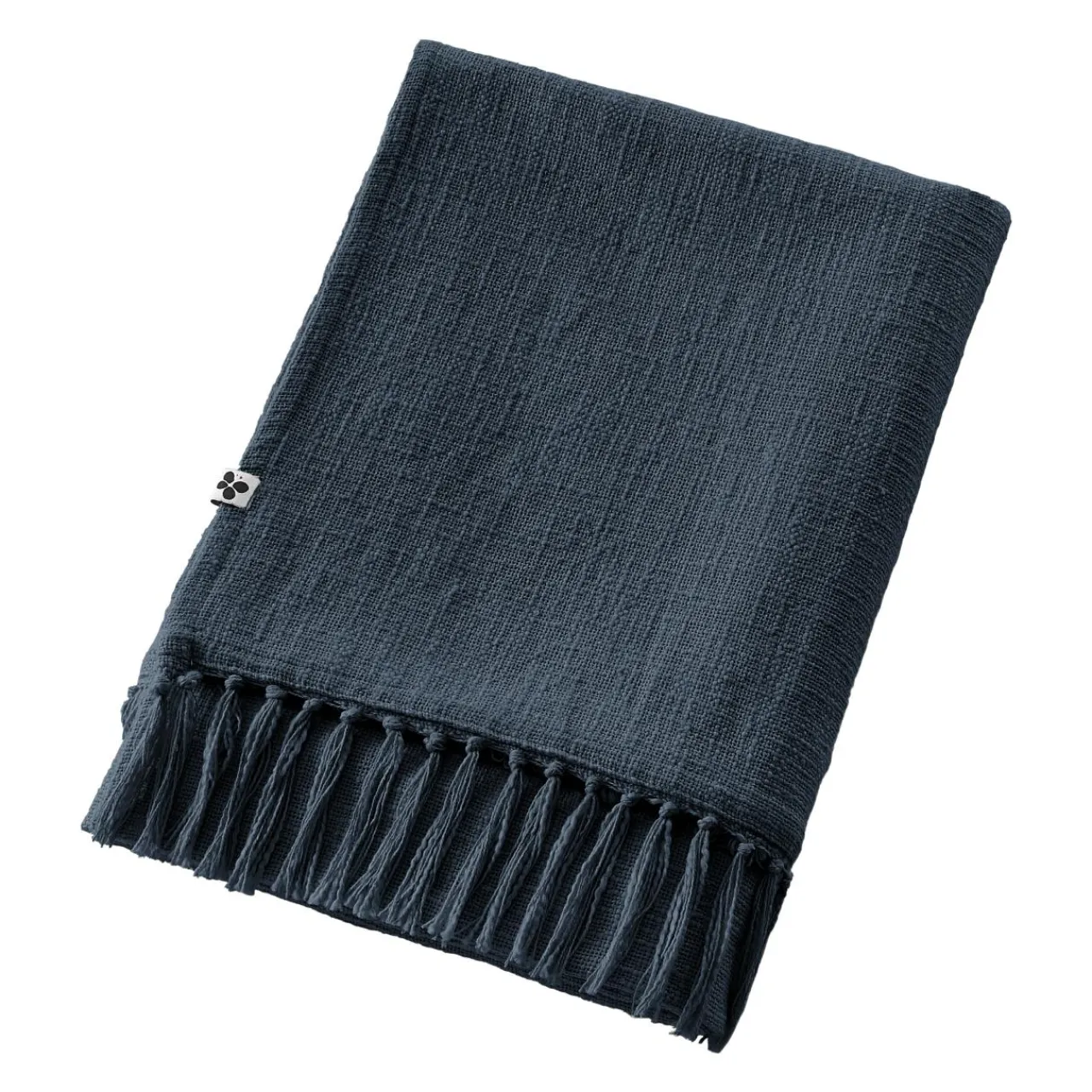 Plaid Et Jeté|Couvre-Lit Et Édredon|L'EFFET PAPILLON Plaid coton (180 x 220 cm) Sixtine Bleu nuit