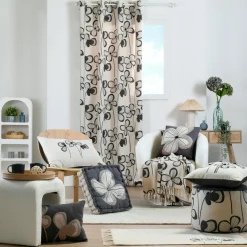 Plaid Et Jeté|STOF Plaid coton recyclé (125 x 150 cm) Tilda Ecru