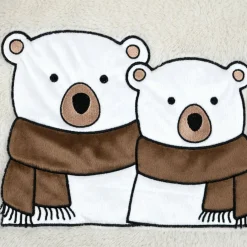 Plaid, Coussin Et Tapis De Noël|STOF Plaid de Noël (150 cm) Douillet Ecru