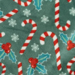 Plaid, Coussin Et Tapis De Noël|FEERIC LIGHTS Plaid de Noël (130 x 180 cm) Houx et sucre d'orge Vert