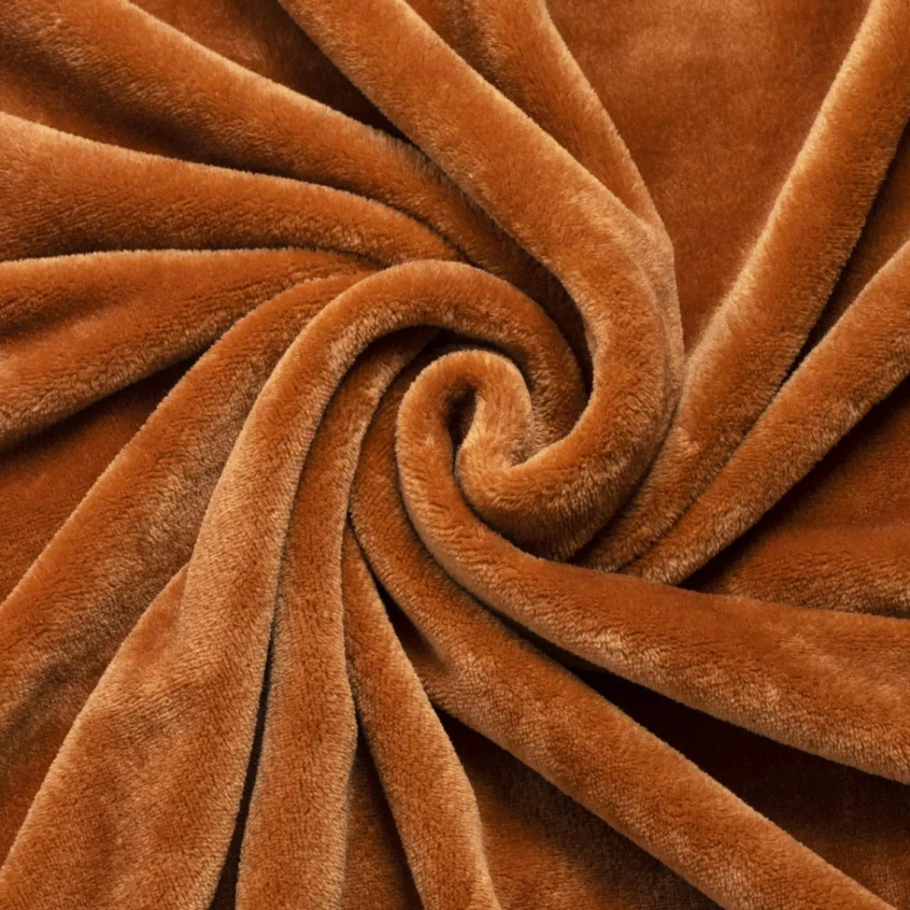 Plaid Et Jeté|EMINZA Plaid doux flanelle (125 x 150 cm) Didou Cuivre