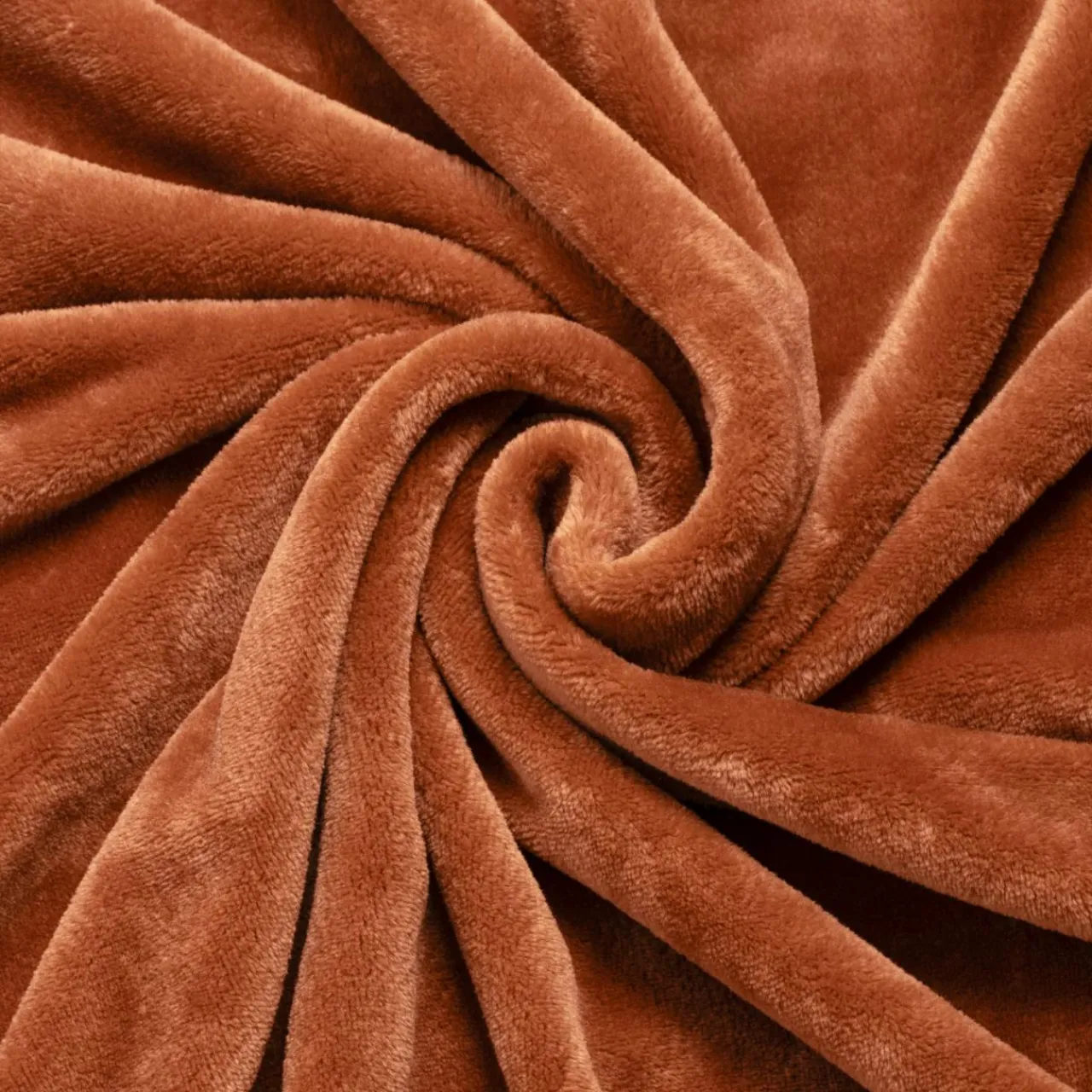 Plaid Et Jeté|EMINZA Plaid doux flanelle (180 x 230 cm) Didou Cuivre