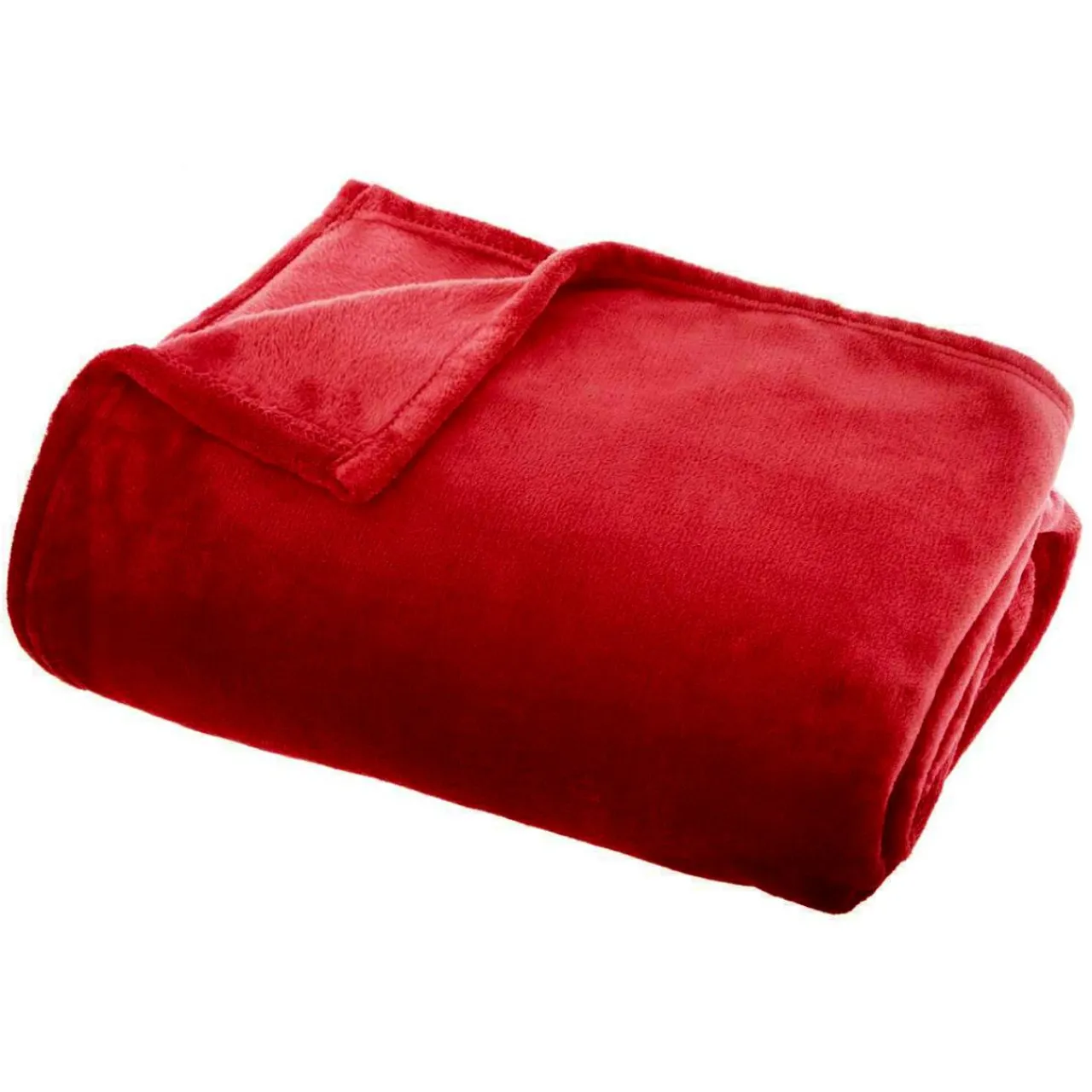 Plaid Et Jeté|EMINZA Plaid doux flanelle (180 x 230 cm) Didou Rouge