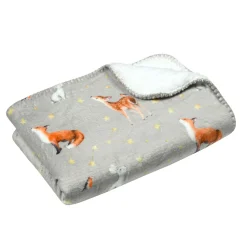 Coussin Et Plaid Enfant|Coussin Et Plaid Enfant|STOF Plaid enfant doux (70 x 100 cm) Ferdinand Gris