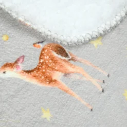 Coussin Et Plaid Enfant|Coussin Et Plaid Enfant|STOF Plaid enfant doux (70 x 100 cm) Ferdinand Gris