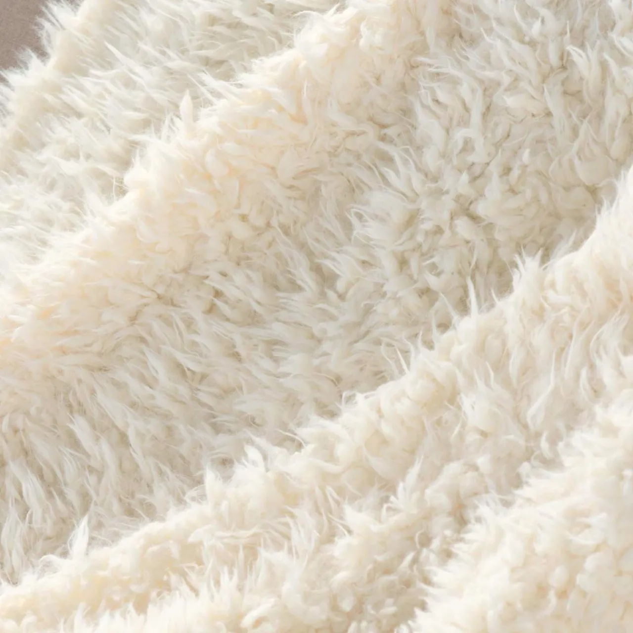 Plaid Et Jeté|douceur d'intu017drieur Plaid fausse fourrure (220 x 240 cm) Mouton Ecru