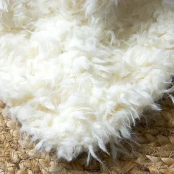 Plaid Et Jeté|EMINZA Plaid fausse fourrure (130 x 160 cm) Caline cassé Blanc