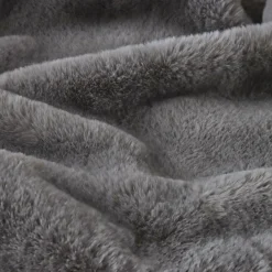 Plaid Et Jeté|EMINZA Plaid fausse fourrure (140 x 200 cm) Finn Gris Anthracite