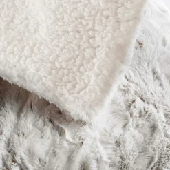 Plaid Et Jeté|douceur d'intu017drieur Plaid fausse fourrure (220 x 240 cm) Alaska Ecru