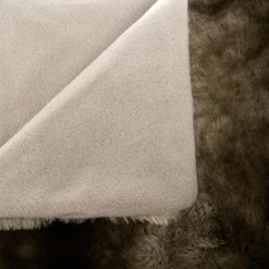 Plaid Et Jeté|ATMOSPHERA Plaid fausse fourrure (120 x 160 cm) Grizzly Beige