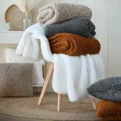 Plaid Et Jeté|STOF Plaid fausse fourrure (130 x 150 cm) Dudley Taupe