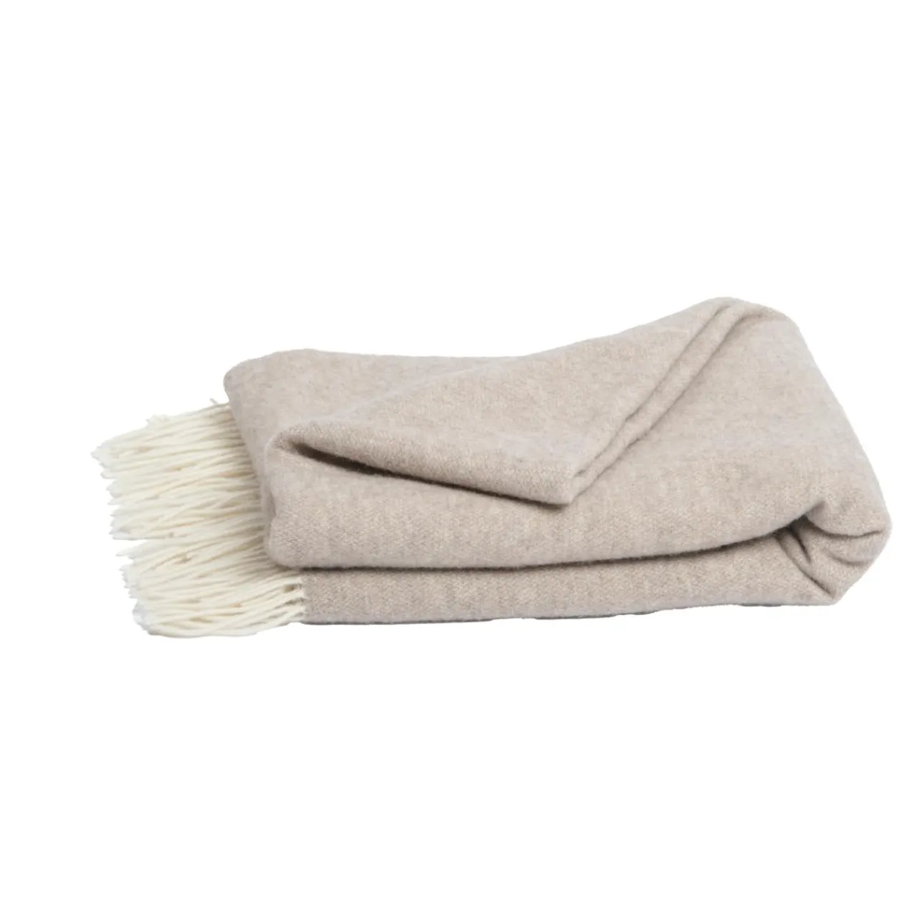 Plaid Et Jeté|l'Effet Papillon Plaid laine et cachemire (140 x 200 cm) Côme Beige