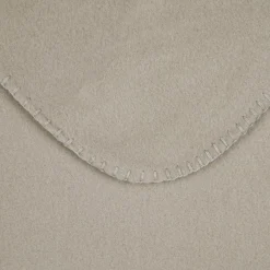 Plaid Et Jeté|LOVELY CASA Plaid polaire (125 x 150 cm) Carlton Gris clair