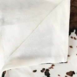 Plaid Et Jeté|ATMOSPHERA Plaid polaire (130 x 160 cm) Vache Marron