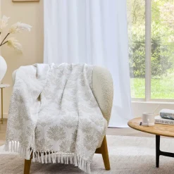 Plaid Et Jeté|douceur d'intu017drieur Plaid polycoton (125 x 150 cm) Majestia Beige