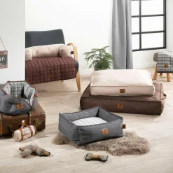 Panier, Coussin Et Plaid|LOVE STORY Plaid pour chat/chien Héritage L100 cm Noisette