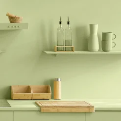 Egouttoir, Planche À Découper|ATMOSPHERA Planche à découper en bambou (45 x 34 cm) Siao Naturel