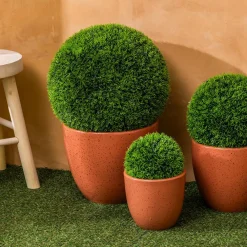 Plante Artificielle|Atmosphera, cru017dateur d'intu017drieur Plante artificielle (D16 cm) Boule de buis Carly Vert