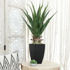 Plante Artificielle|ATMOSPHERA Plante artificielle (H73 cm) Palmier en pot Vert