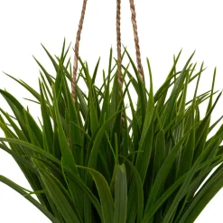 Plante Artificielle|Atmosphera, cru017dateur d'intu017drieur Plante artificielle suspendue dans pot tressé (H27 cm) Moda Costa Vert