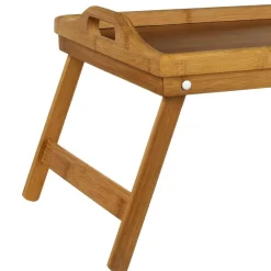 Objet Déco|ATMOSPHERA Plateau de Petit Dejeuner (50 x H23 cm) Bambou Marron