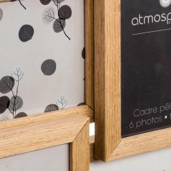 Toile, Cadre, Déco Murale|ATMOSPHERA Pêle-mêle 6 photos (41 x H31 cm) Nature Bois