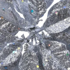 Décoration De Sapin|KAEMINGK Poinsettia de Noël pailletées sur clip (D23 cm) Argent