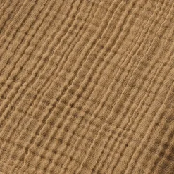 Coussin Et Plaid Enfant|Coussin Et Plaid Enfant|EMINZA Poncho de bain enfant gaze de coton 6/10 ans Gaïa Camel