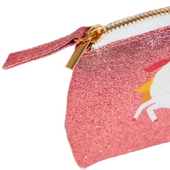 Objet Déco Enfant|OSTARIA Porte monnaie paillettes enfant (11 cm) Licorne Rose