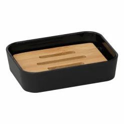 Accessoire Salle De Bain|TENDANCE Porte-savon Evy Noir