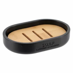 Accessoire Salle De Bain|TENDANCE Porte-savon Mékong Noir